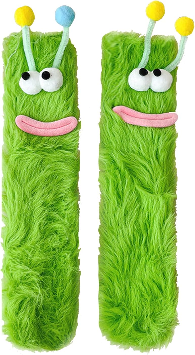 TFTSR Crazy Funny Fuzzy Silly Socks for Kids Women,Girls Fluffy Slipper Novelty Fun Socks,Boy Men Cute Cozy Soft Animal Socks - Image 1